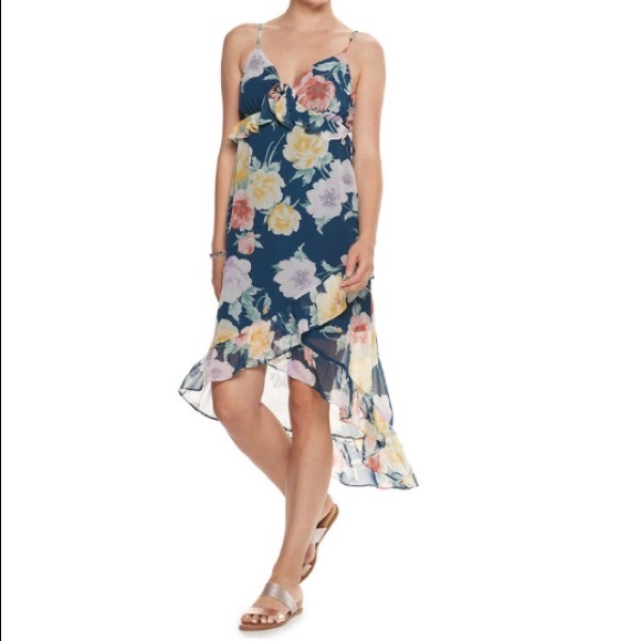 High-Low Floral Print Dress - EUC 🌸 - Picture 3 of 16